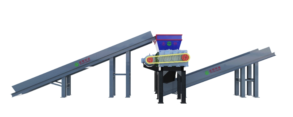 China Shredder Machine Manufacturer Plastic/Tyre/Rubber/Can/Wood/Medical Waste Double Shaft Crusher