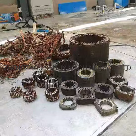 Máquina de separação de desmontagem de estator de motor de sucata de demolidor de motor usado Lectric
